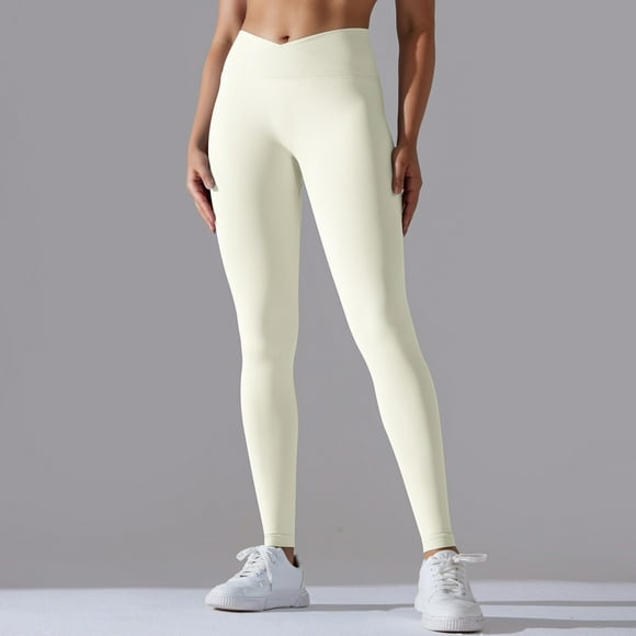 hcuribad Yoga Pants Women,Sports Fitness Pants Women's High Bomb Dry Run Yoga Pants Tights Sensation Cropped Pants,Workout Leggings for Women,Gym Clothes for Woman,(Clearance)