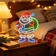 thumbnail image 6 of Byndra Christmas Neon Santa Light Hanging Sign Light LED Indoor Decoration, 6 of 6