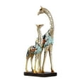 thumbnail image 4 of Escultura de jirafa, adorno, figurita de Animal, artesanía, accesorios decorativos de resina, estatua de ciervo para comedor, hogar, sala de estar, es madre con hijo perfecl Escultura de estatuilla de ciervo, 4 of 8