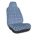 thumbnail image 1 of Wukai Stylized Flowers Vintage Boho Full Set Car Seat Covers with Soft Padding Universal Auto Front Seats Protector and Cushion Mat, 1 of 5