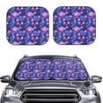 thumbnail image 2 of Fotbe Blue Skull Rose Juego de 2 Piezas de Parasoles para Parabrisas | Bloqueador Solar para Auto | Accesorios Plegables para Protección Solar Interior-Small, 2 of 6