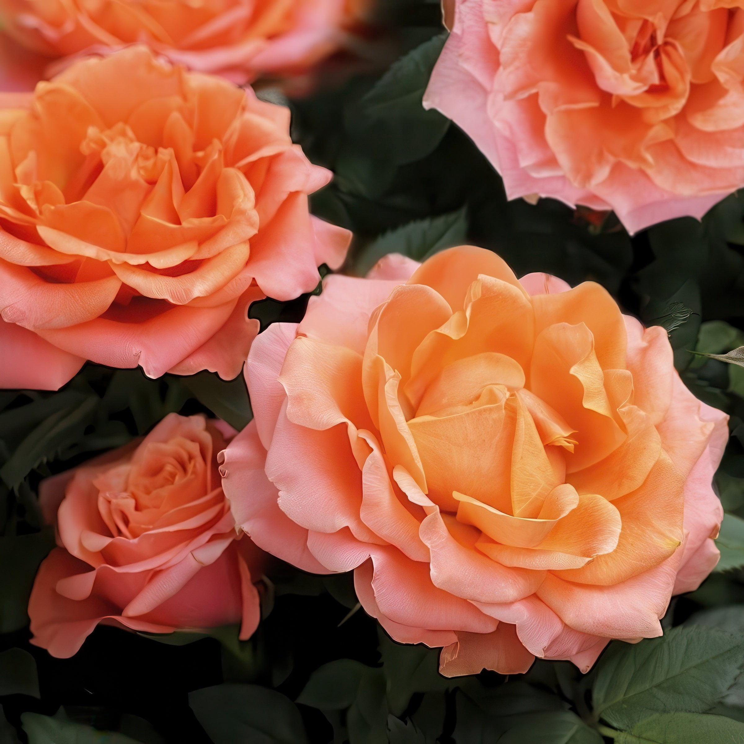 National Plant Network Bare Root Rose Maria Stern Hybrid Tea with Orange Flowers (5-Pack)