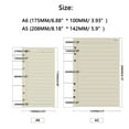thumbnail image 5 of SEIWEI 80Pcs A5/A6 Refill Paper Thick Refillable Paper 6 Ring Binder Loose-Leaf Design, 5 of 7