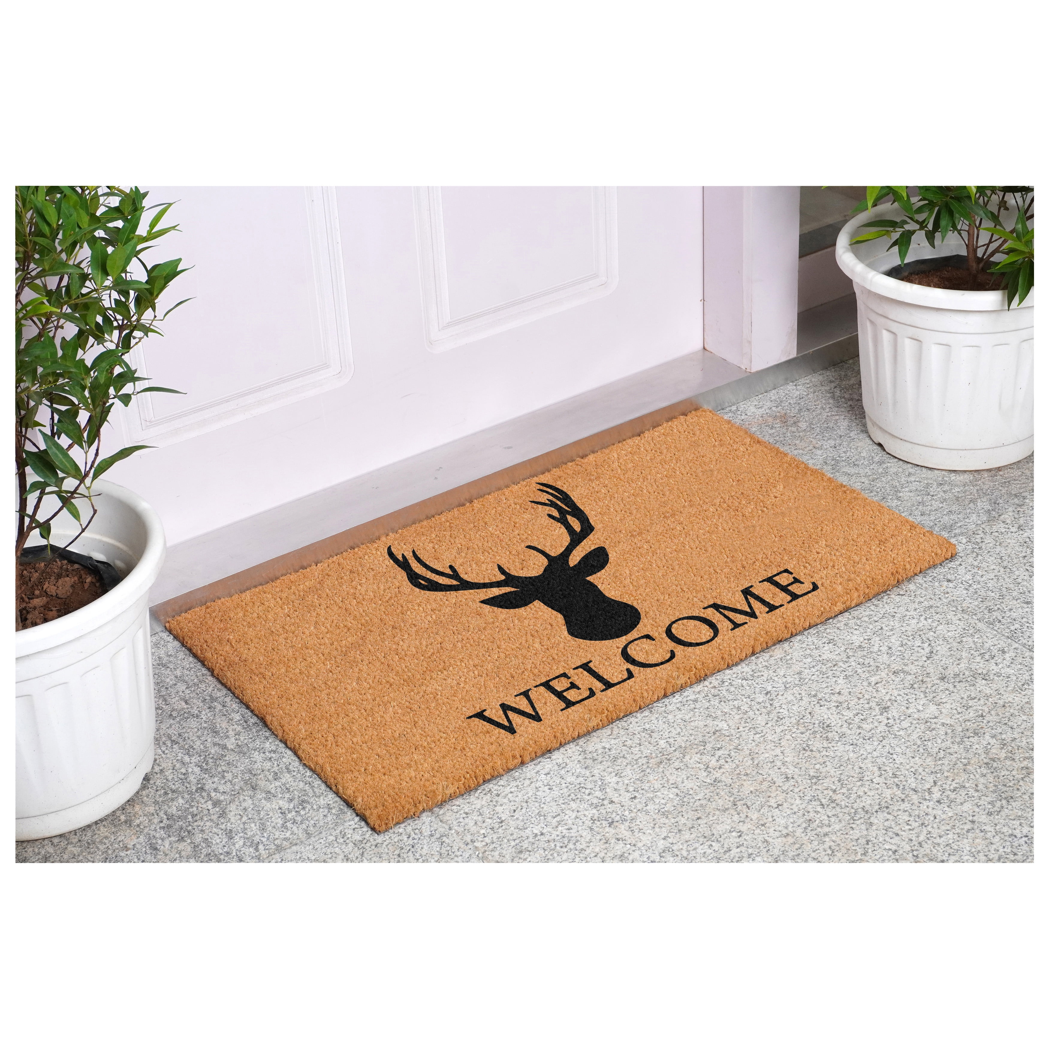 Calloway Mills Deer Welcome Outdoor Doormat 17" x 29"