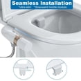 thumbnail image 4 of Bidet Attachment for Toilet, Non-Electric Self-Cleaning Dual Nozzle (Feminine/Bidet Wash) Toilet Bidet, Fresh Cold Water Sprayer Bidets for Existing Toilets with Adjustable Pressure Control, 4 of 6