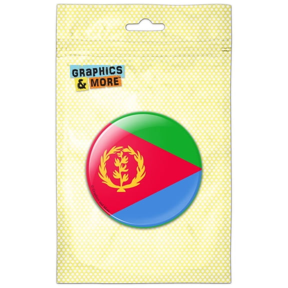 Eritrea National Country Flag Pinback Button Pin Badge