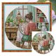 thumbnail image 1 of Bordado parcial Eco-Cotton Thread 14CT Kit punto cruzado niña impresa 31x31cm, 1 of 9
