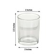 thumbnail image 3 of Efavormart Set of 12 2.5" Clear Glass Votive Candle Holders for Candle Making Kit Tealight Candles Holder Cup Home Decoration, 3 of 10