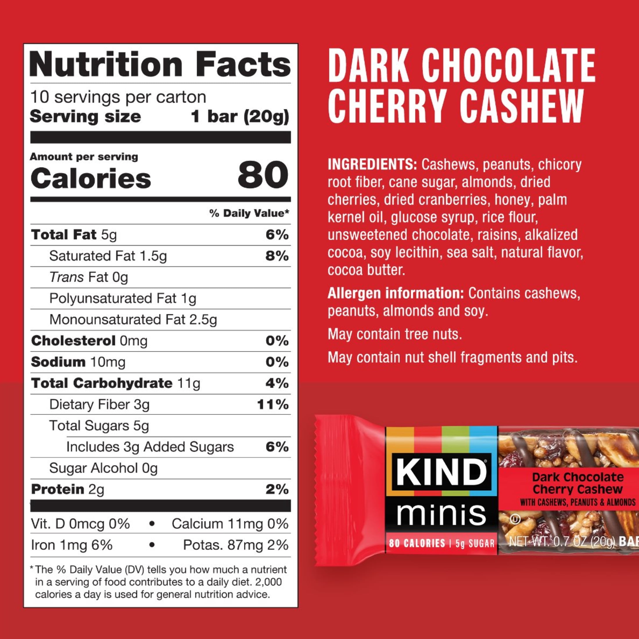 (4 pack) KIND Minis Snack Bars, Sweet Variety Pack, Gluten Free, Low Sodium, 0.7oz, 20 Count