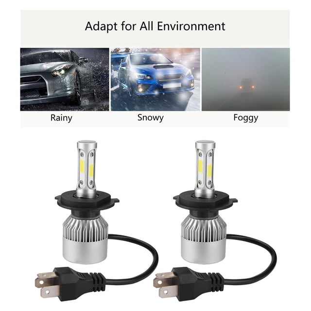 Bombillas para faros delanteros de coche 2 unidades H4 LED 36 W BuyWeek