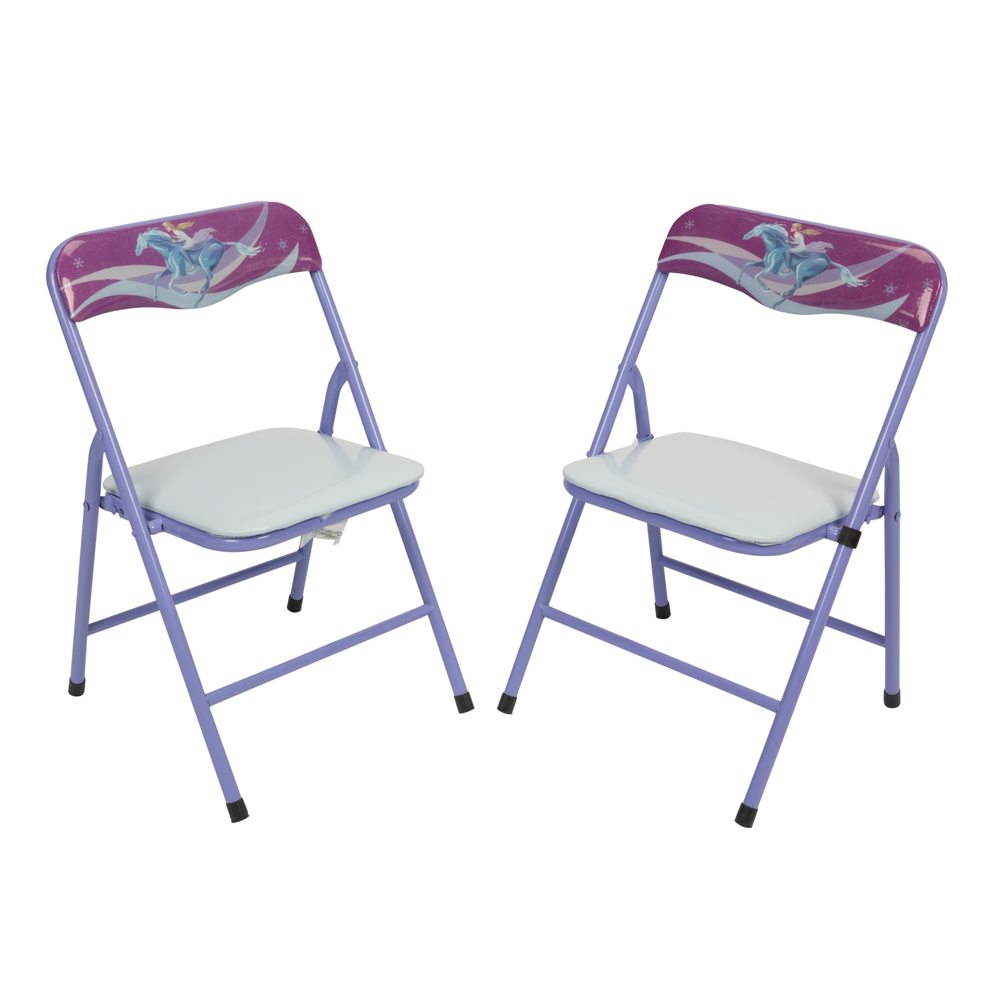 Disney Frozen Kids 3-Piece Activity Table and Chair Set, Purple