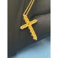 thumbnail image 4 of 1.10Ctw Round Cut Lab-Created Diamond Cross Pendan14K Yellow Gold Plated, 4 of 4