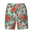 thumbnail image 4 of Lsque Mens Swim Trunks Rose Flowers Pattern - Bathing Suit Compression Liner - Beach Swim Shorts Swimwear - (S-3XL) - Stretch Quick Dry -XX-Large, 4 of 9