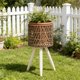 thumbnail image 4 of Soporte de madera para macetas | Estante escalonado para plantas de interior con almacenamiento para balcón | Estante decorativo para plantas en maceta, 4 of 6