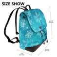 thumbnail image 2 of Balery Christmas Snow Mochila de Cuero para Mujeres, Gran Capacidad, Bolsa de Viaje Multifuncional, Mochila de Cuero y Bolsa de Hombro para Mujeres, 2 of 4