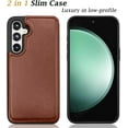 thumbnail image 3 of For Samsung Galaxy S23 FE 5G Case, Takfox Galaxy S23 FE 5G Wallet Case, PU Leather Credit Card Holder Slots Kickstand Magnetic Flip Cover,for Galaxy S23 Fan Edition 5G/SM-S711, Brown, 3 of 7