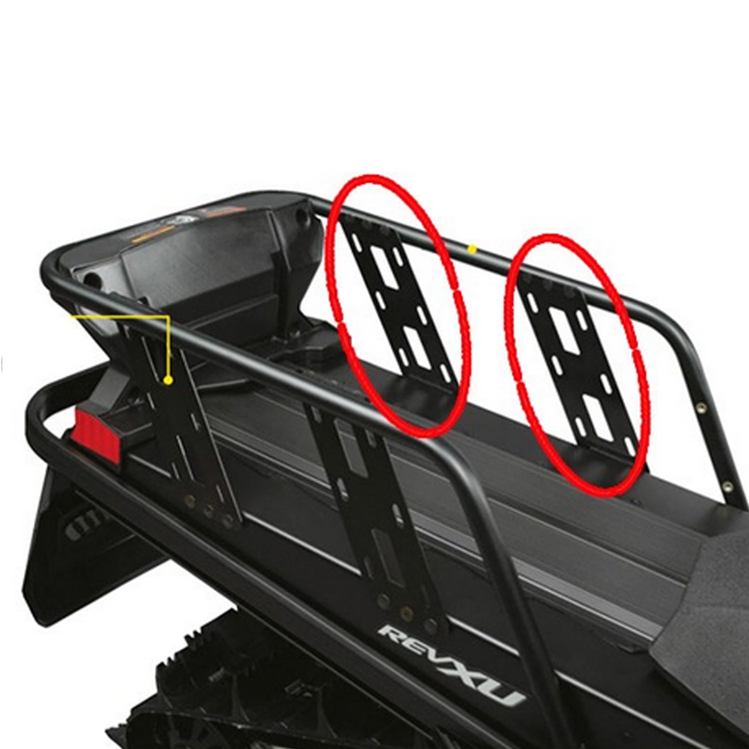 SkiDoo SkiDoo New OEM Black Snowmobile Luggage Rack Reinforcement