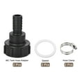 thumbnail image 3 of Uxcell IBC Tank Hose Adapter 60mm Coarse Thread to 25mm Barbed Hose Fitting Black 2 Pack, 3 of 6