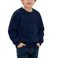 thumbnail image 2 of SELONE Kids Crewneck Sweatshirt Plain Long Sleeve Shirts Fleece Liner Ribbed Cuffs Pullover Comfywear Clothes 1-13Y, 2 of 9