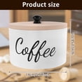 thumbnail image 2 of Wood Coffee Filter Holder with Lid, Large Capacity Coffee Filter Storage Case Dispenser, Rustic Storage Basket for Coffee Filters, Pods, & Tea Bags, Coffee Bar Accessories, 2 of 9