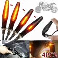 thumbnail image 1 of 4/8 luces LED universales para motocicleta, intermitentes de 12 V, IP68, luces traseras, accesorios, impermeables, intermitentes ámbar., 1 of 5