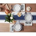 thumbnail image 3 of Blue Stripes Solid Color Table Runner Modern Party Dining Table Runner Wedding Table Cover Home Decor Tablecloth, 3 of 5
