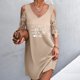 thumbnail image 2 of Vestidos de manga corta con hombros descubiertos y encaje con cuello en V estampado sexy de verano para mujer Fridja bnh5597, 2 of 8