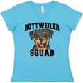 thumbnail image 3 of Inktastic Dog Rottweiler Squad Women's V-Neck T-Shirt, 3 of 5