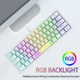 thumbnail image 4 of Teclado para juegos perfke 62 teclas negro con retroiluminación RGB, 4 of 5