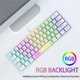 thumbnail image 4 of Teclado para juegos perfke 62 teclas negro con retroiluminación RGB, 4 of 5