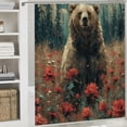 thumbnail image 6 of WYYP Durable and Washable Shower Curtain with Hooks - Waterproof Polyester Fiber - Multiple Sizes White, 6 of 7