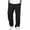 Black, variant on Mens Workout Sweatpants,Summer Solid Color Loose Texture Pants Elastic Waist Drawstring with Pockets Straight Leg