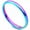 2mm, variant on 2/4/6/8mm Mystic Rainbow Band Men Women's Titanium Steel Engagement Ring Sz 5-13