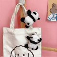 thumbnail image 5 of Paquete de 6 diademas de panda, pinzas para el pelo, broches, tocados, animales de peluche suave, decoración, blanco y negro, talla única para todos., 5 of 5