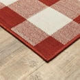 thumbnail image 2 of Oriental Weavers Meridian Area Rug 2598R Outdoor Red Crosshatch Country 2' 3" x 7' 6" Rectangle, 2 of 3