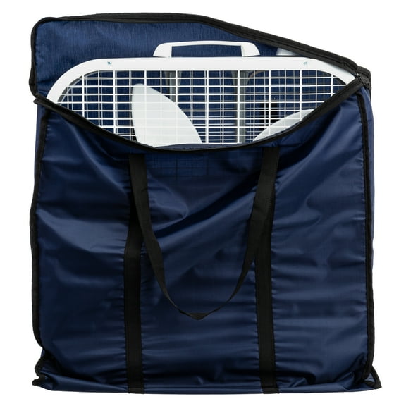 Box Fan Storage Cover - Waterproof and Dustproof Covers for Window Box Fan, Oxford Square Fan Storage Cover with Handle 21" L x 21" H x 5" W (Fan is not Included