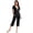 Black, variant on Ekouaer Womens Pajama Sets Pajamas Sets Sleepwear Shorts Lounge Set summer pajamas for women