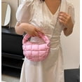 thumbnail image 5 of Kukuzhu Womens Quilted Crossbody Bag Puffer Top Handle Bag Quilted Handbag Nylon Padded Shoulder Bag Cloud Pleated Mini Hobo Bag, 5 of 7