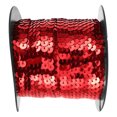 thumbnail image 1 of STRANDCHIC Garniture Extensible à Sequins 1 Rouleau de Ruban à Sequins Rouge PVC Vêtements Embellissement pour Artistes, 1 of 6