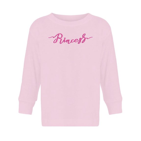 Princess Quote Design . Long Sleeve Toddler's -Image by Shutterstock