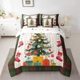 thumbnail image 2 of Manfei Chic Christmas Tree 7-Piece Twin Bedding Sets,Red Xmas Stocking Bedding Comforter Set,Old Barn Door Sheet Sets For Teens,Breathable Home Decor Reversible, 2 of 8