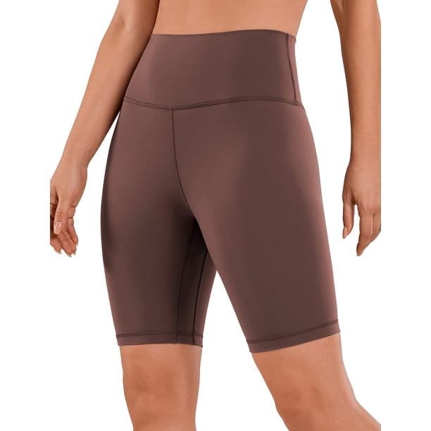 Shorts para Mujer CRZ YOGA Biker de Cintura Alta 20 cm Taupe XL
