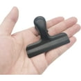 thumbnail image 2 of SHAR 8 Pack Metal Chip Clips, 3" Wide Stainless Steel Heavy Duty Food Bag Clips, Black, 2 of 5