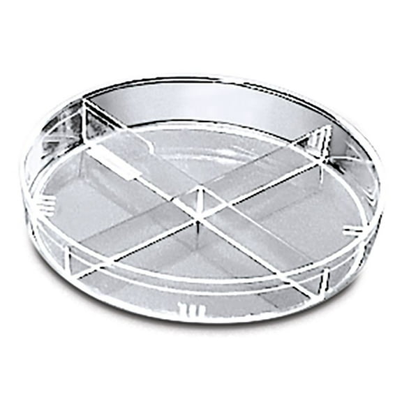 Petri Dish, Polystyrene, Sterile, X Plate, Four 11-Ml Compartments, Pack Of 20