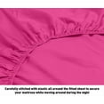thumbnail image 3 of Home Sweet Home Extra Soft Deep Pocket Embroidered Luxury 4-Piece Bed Sheet Set (Full, Hot Pink), 3 of 4