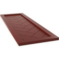 thumbnail image 6 of Ekena Millwork 12"W x 60"H True Fit PVC Single Panel Herringbone Modern Style Fixed Mount Shutters, Pepper Red (Per Pair - Hardware Not Included), 6 of 6