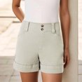 thumbnail image 2 of Ltctricy Shorts for Women Dressy Casual High Waisted Twill Work Shorts Summer Trendy Shorts with Pockets, 2 of 6