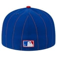 thumbnail image 4 of Men's-New Era  Royal Chicago Cubs Pinstripe 59FIFTY Fitted Hat, 4 of 6