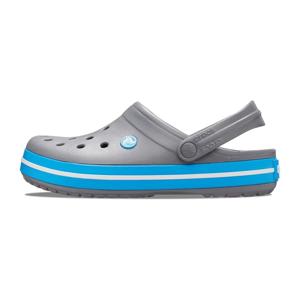 Zueco Crocs Crocband unisex, color carbón/océano, tamaño 10 W/8 M, EE. UU.