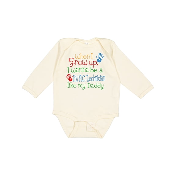 Inktastic Hvac Technician Like Daddy Boys or Girls Long Sleeve Baby Bodysuit